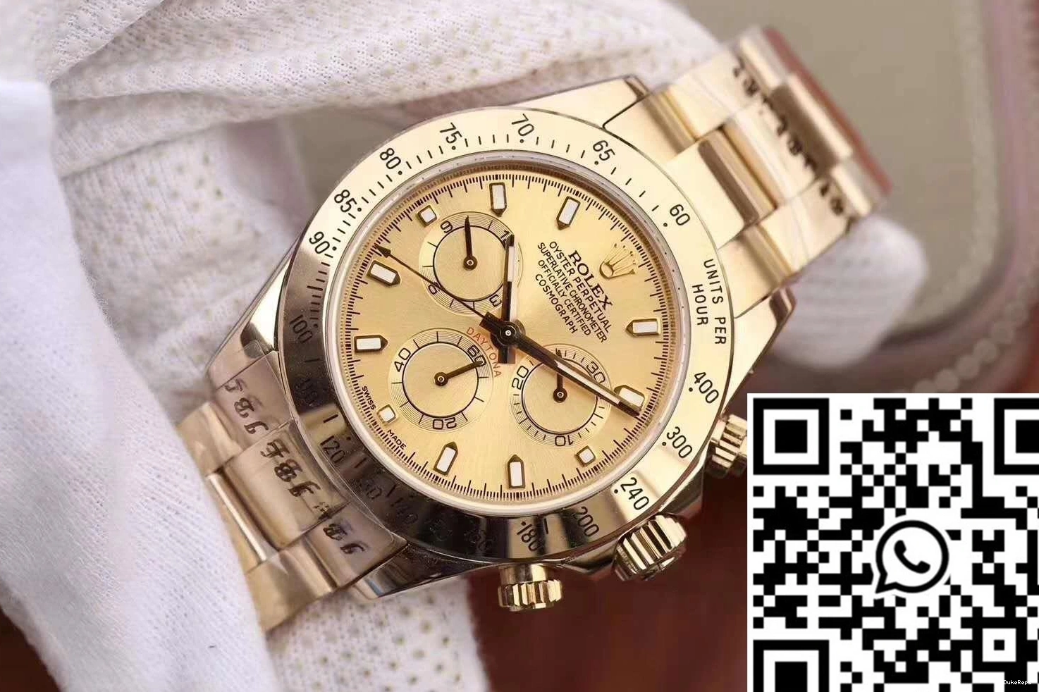 Factory 116503 Daytona Rolex Cosmograph Gold Dial JH 0307